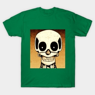 Vintage Smiling Skull T-Shirt